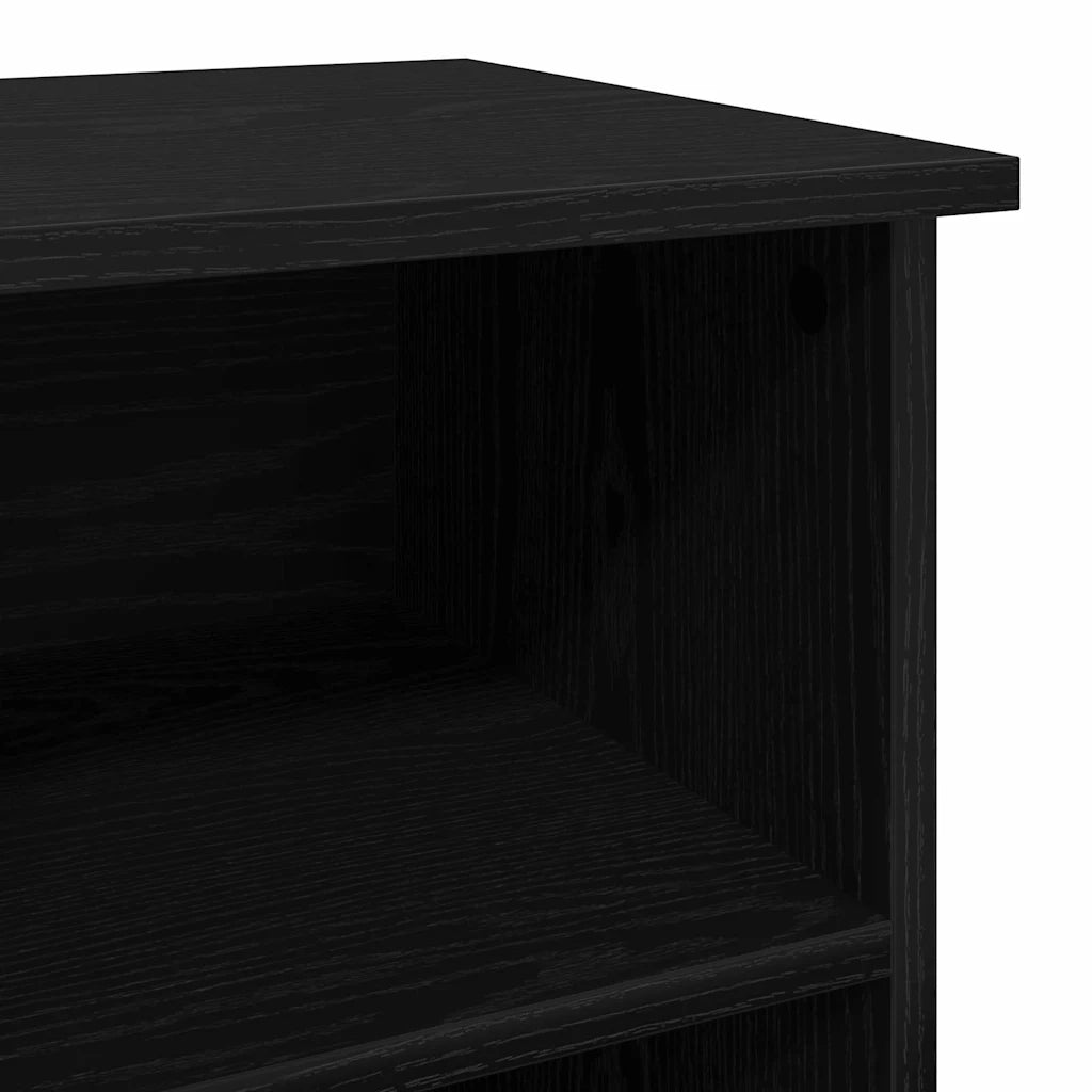Mobile TV Rovere Nero 99,5 x 35,5 x 48 cm Legno multistrato 881380