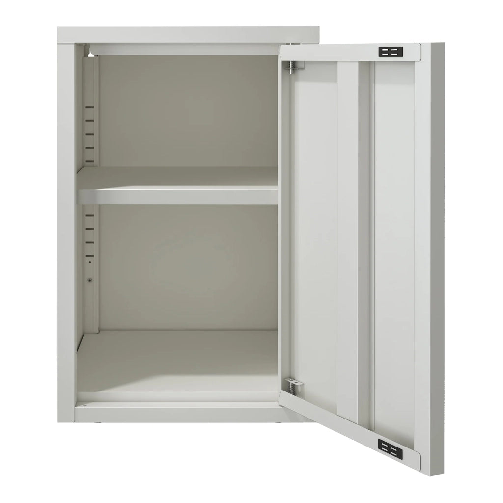 Mobiletto portaoggetti da parete in acciaio bianco 50 x 33 x 35 cm 03_0008887