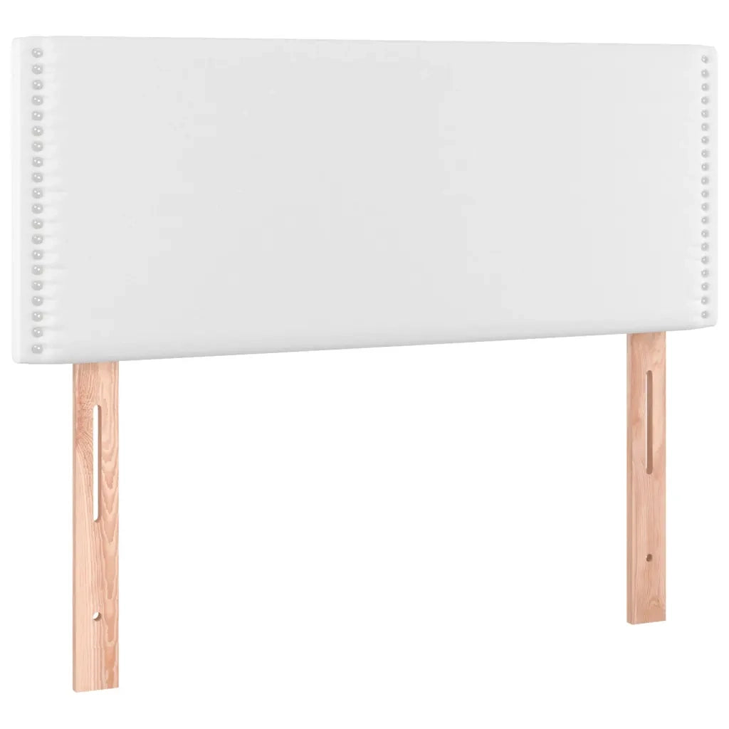 Testiera Bianco a LED 100x5x78/88 cm in Similpelle