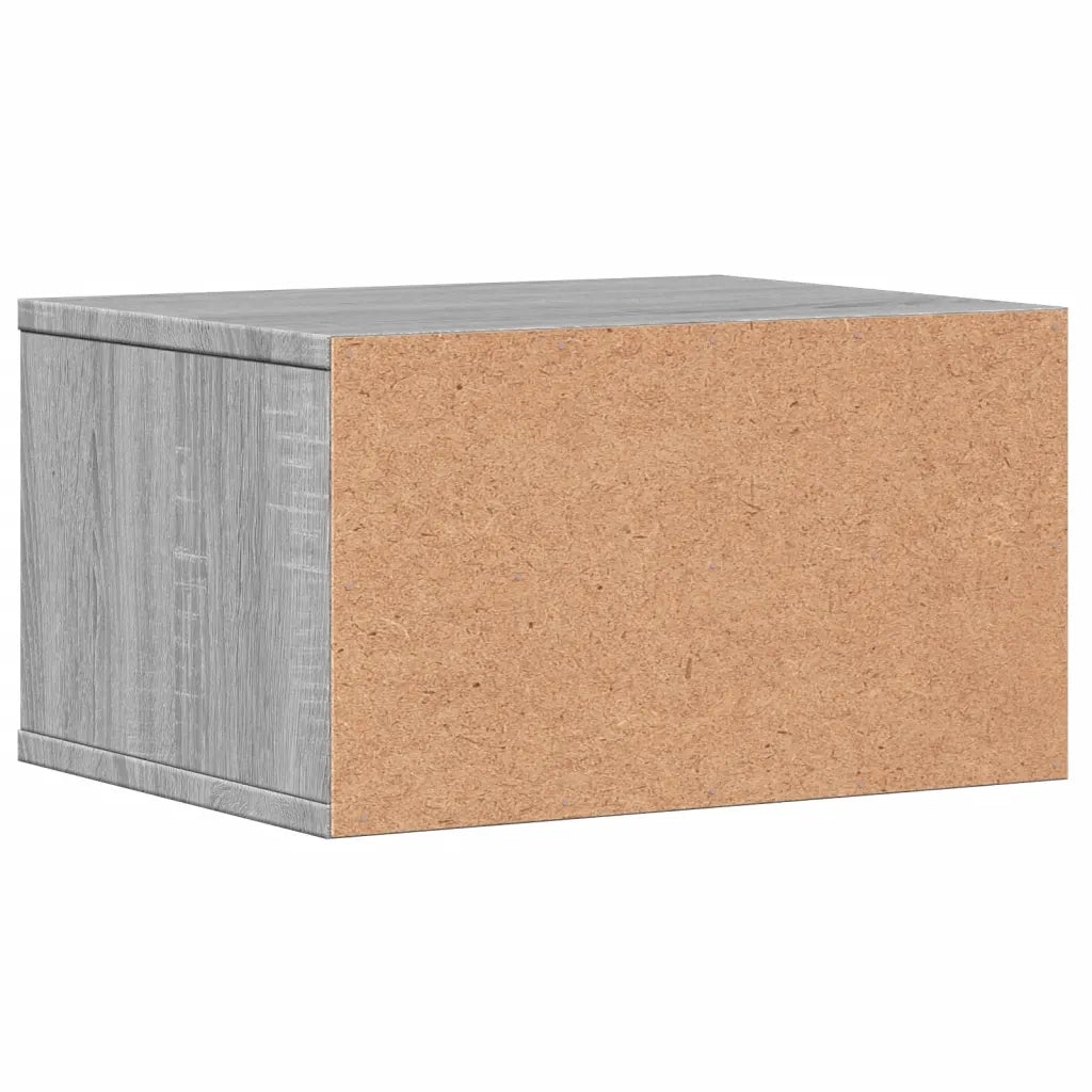 Supporto Stampante Grigio Sonoma 40x32x22,5cm Legno Multistrato