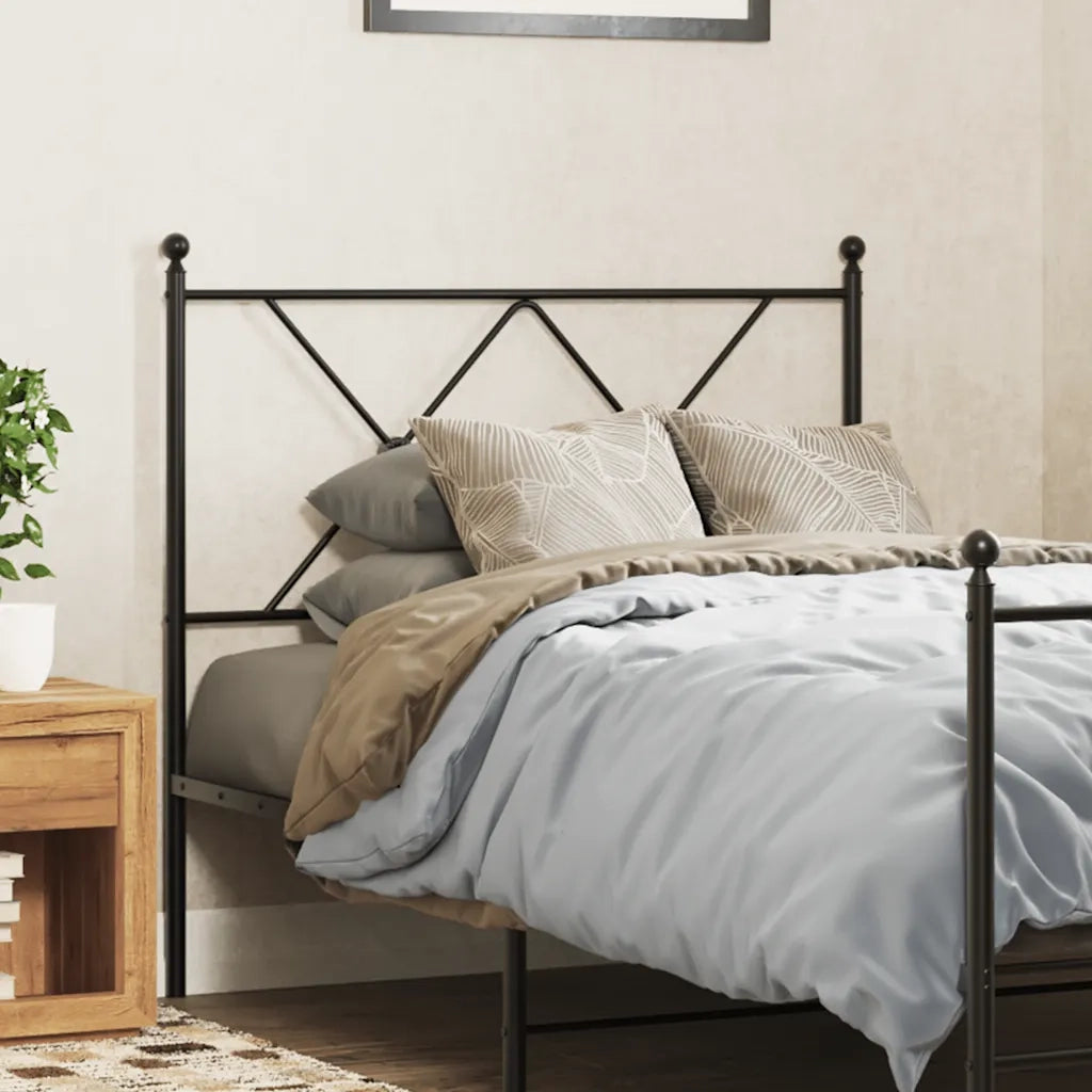 Testiera di Ricambio in Metallo Nero 90 cm 376530
