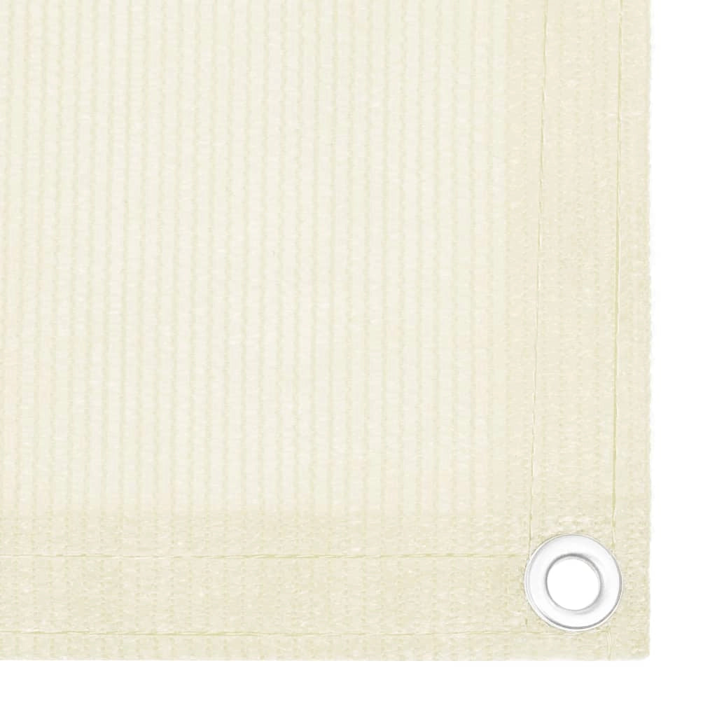Schermo per balcone schermo per la privacy 120 x 300 cm HDPE crema 02_0010131