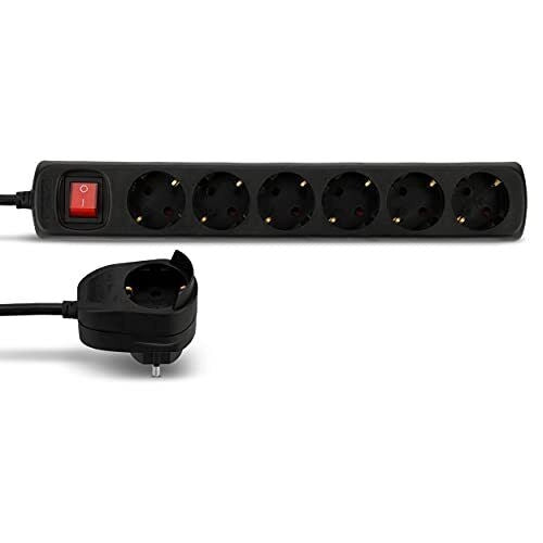 REV 0012692514 prolunghe e multiple 2 m 7 presa(e) AC Interno Nero