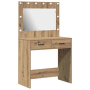 Toeletta | Tavolo da Trucco Rovere artigianale 78,5 x 41 x 135 cm