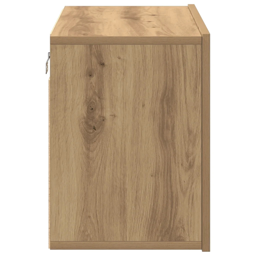 Mobile TV a Parete Rovere Artigianale 60x30x41 cm 857664