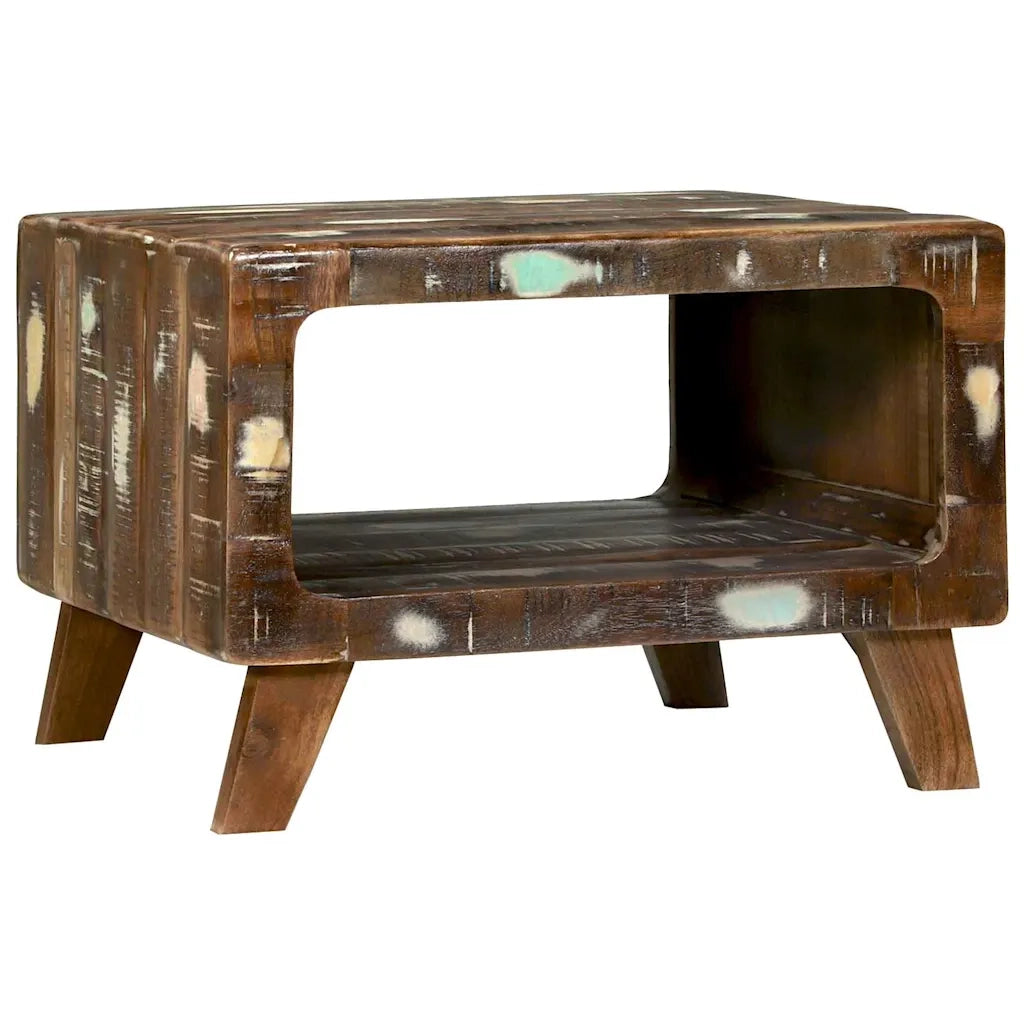 Tavolino da salotto 50 x 50 x 35 cm Legno Recuperato Massello 4104531