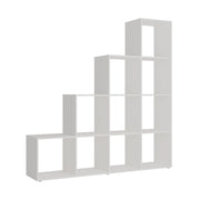 Vicco Scaffale per scale Bianco 138 x 143 cm 10 scomparti