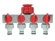 PRESA RUBINETTO A QUATTRO USCITE CON INNESTO MASCHIO- - blister (20064) - 1 blister IPIERRE