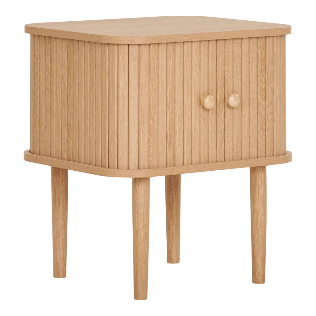 Comodino Nikko, Marrone, MDF, 45x40x50,5 cm