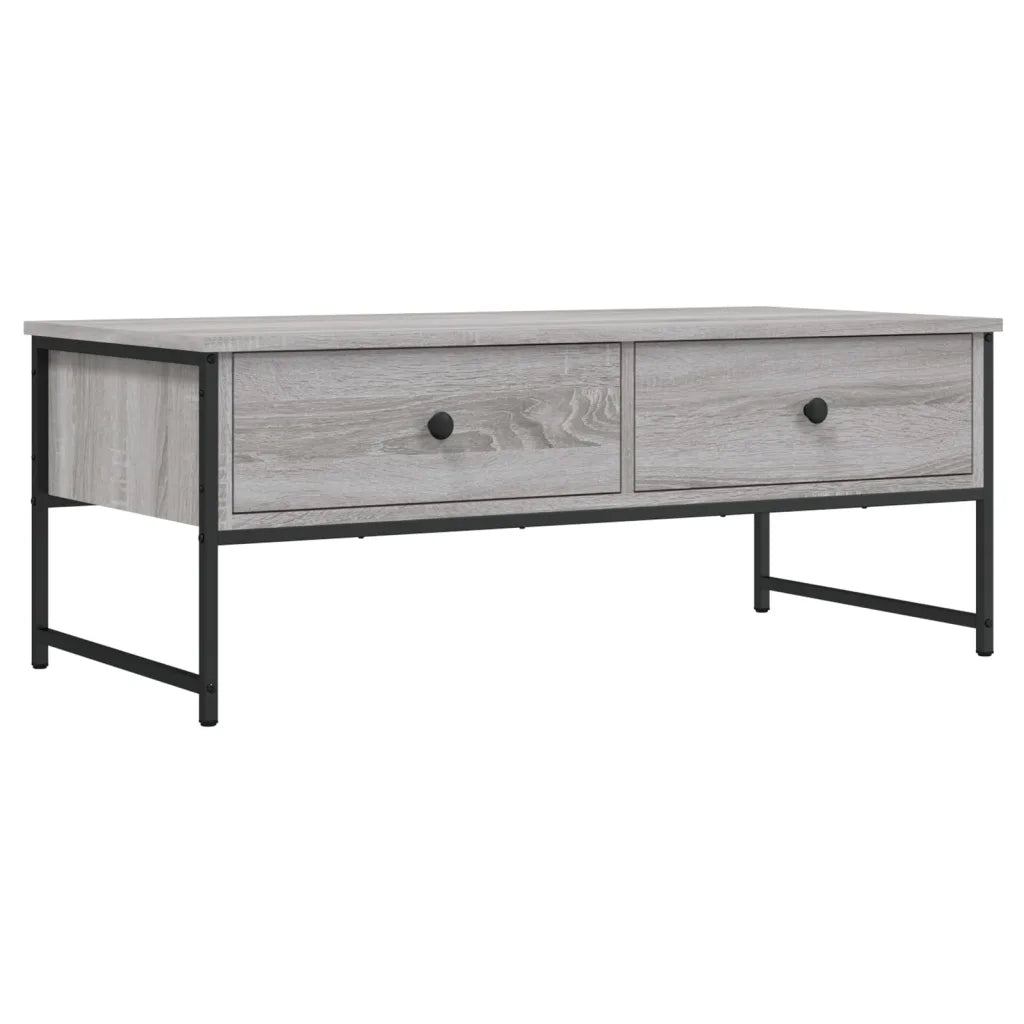 Tavolino salotto | Tavolino da caff¨¨ | Tavolino da Soggiorno Grigio Sonoma 101x49x39,5 cm Legno Multistrato