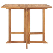 Tavolo da Giardino-Tavolo da esterno Pieghevole 90x90x75 cm in Massello di Teak