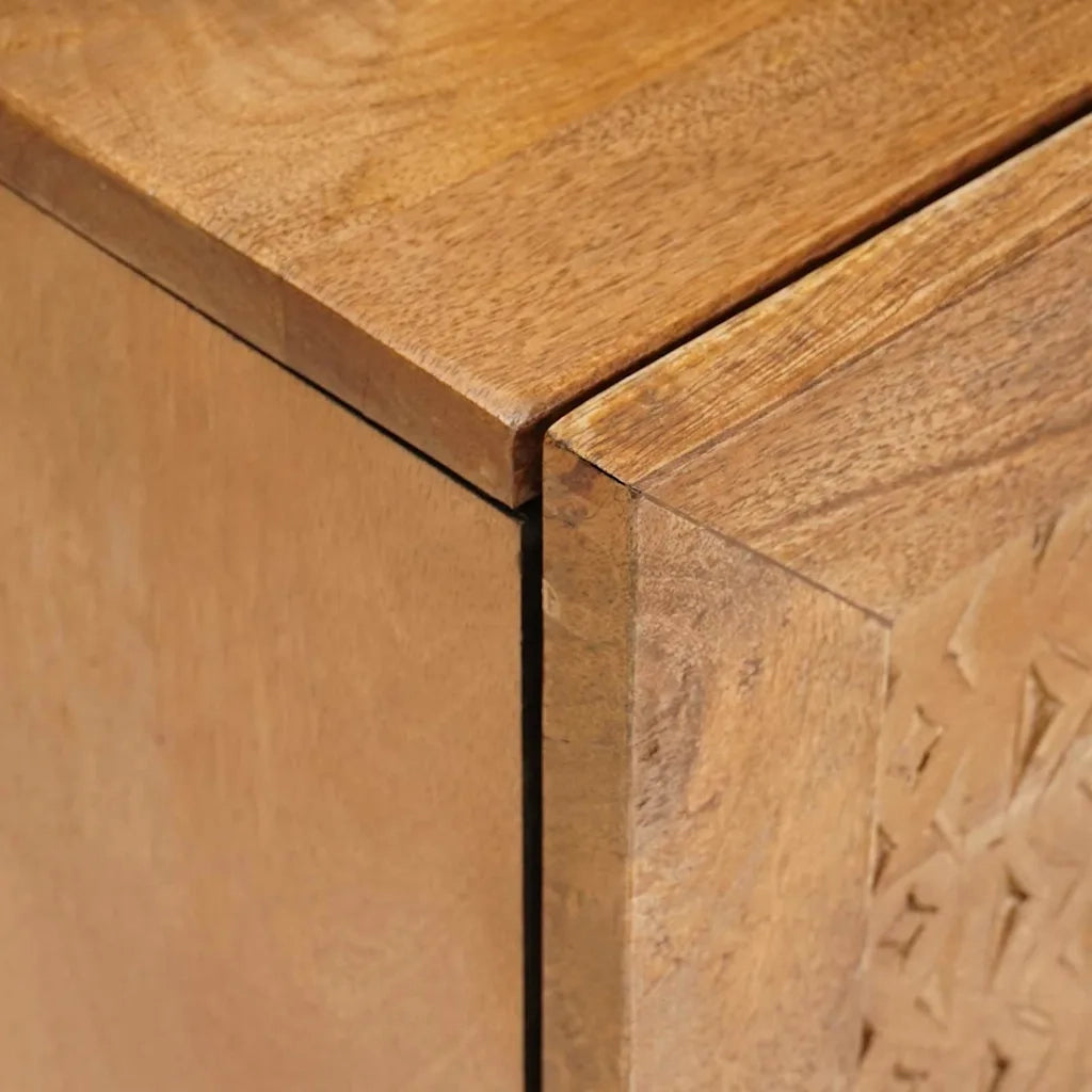 vidaXL Comodino 2 pcs Marrone chiaro 40 x 33 x 46 cm