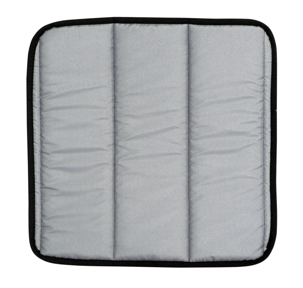 Cuscino trapuntato impermeabile AIO FACTORY 50x50 cm, cuscino da giardino grigio scuro
