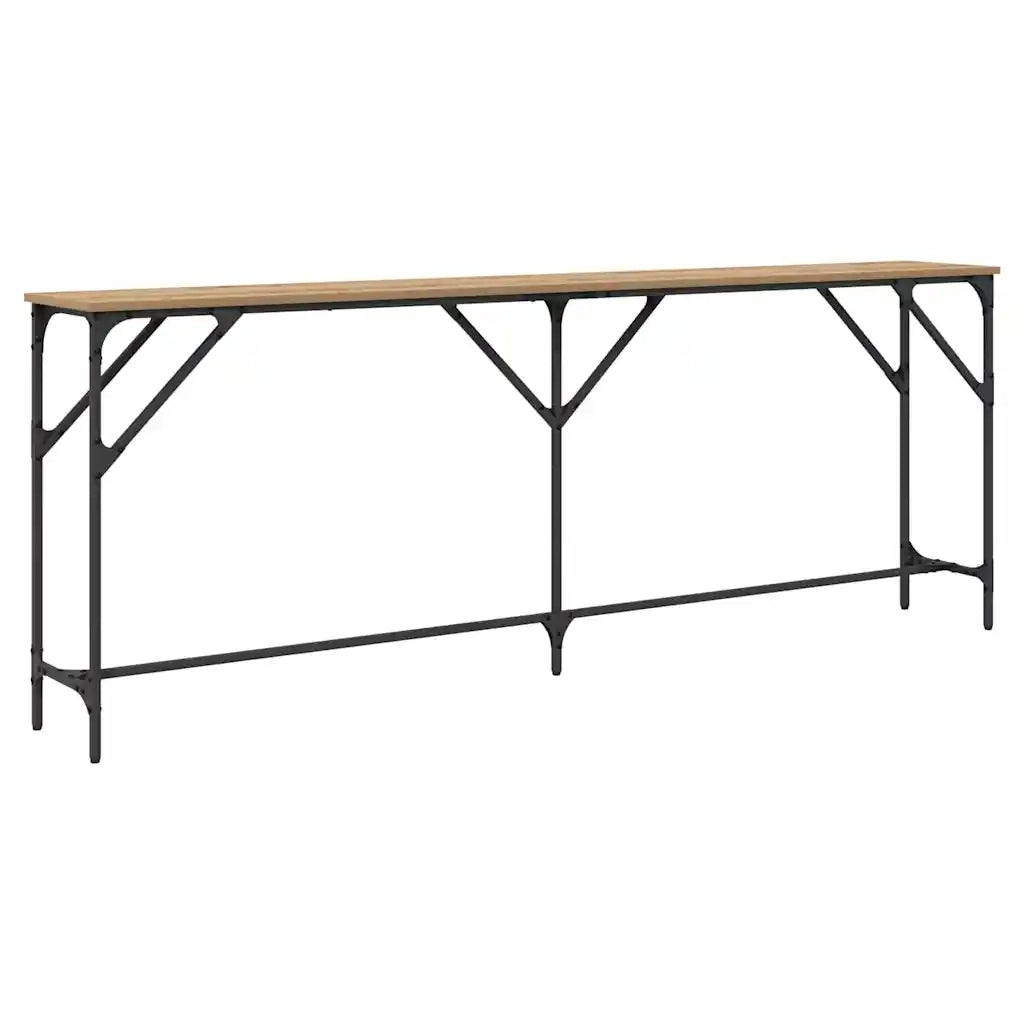 Tavolo consolle rovere artigianale 200 x 29 x 75 cm 871341