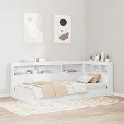 Letto con Libreria Bianco 90x190 cm Legno Ingegnerizzato