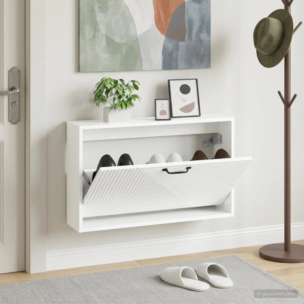 Mobiletto per Scarpe da Muro HAARLEM 71 x 17 x 43 cm 896849