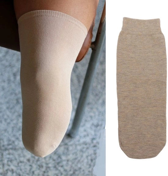 Calze protetici - Comfortevoli e respiranti - Tessuto di cotone densificato - Fondamentali per gli amputati - Utilizzo quotidiano - Nero