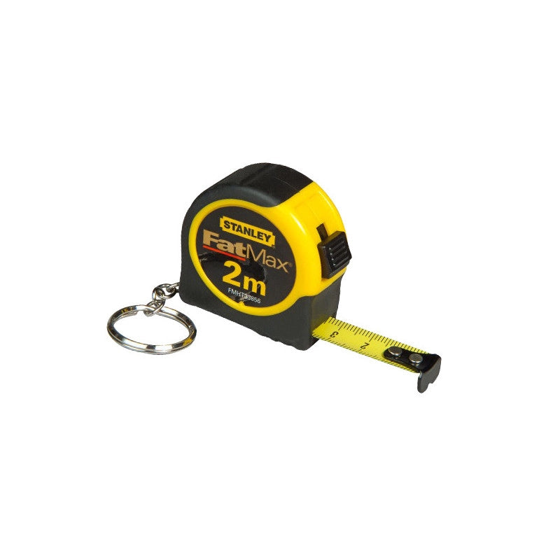 Flessometro portachiavi 2 m con lama 13 mm compatto e tascabile – Stanley FatMax