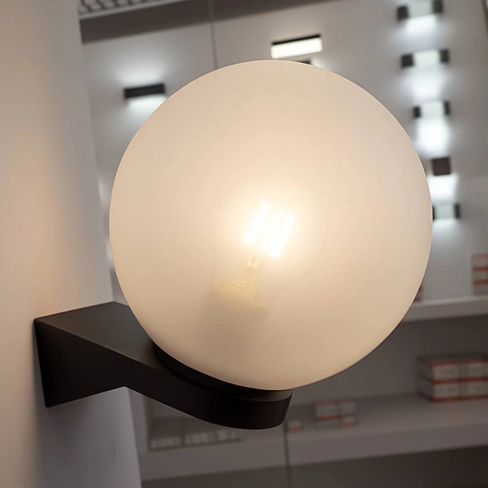 Globo acrilux sfera opale per lampioni montaggio a palo *** diametro 200 millimetri, confezione 1