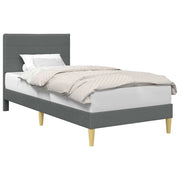 Letto singolo | Letto per adulti | Struttura del letto Grigio Scuro 80 x 200 cm Tessuto