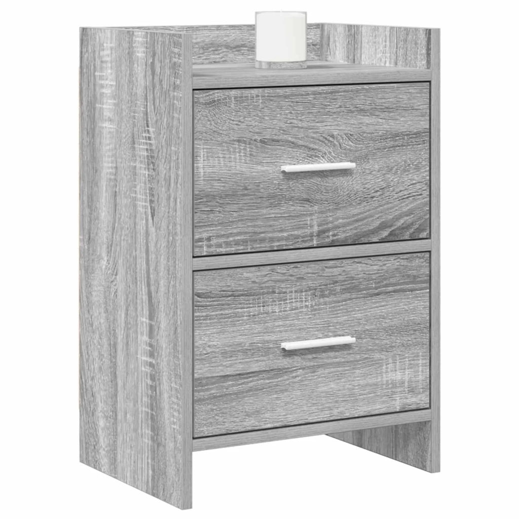 Comodini Sonoma grigio 40 x 30 x 60 cm Legno ingegnerizzato 8010973