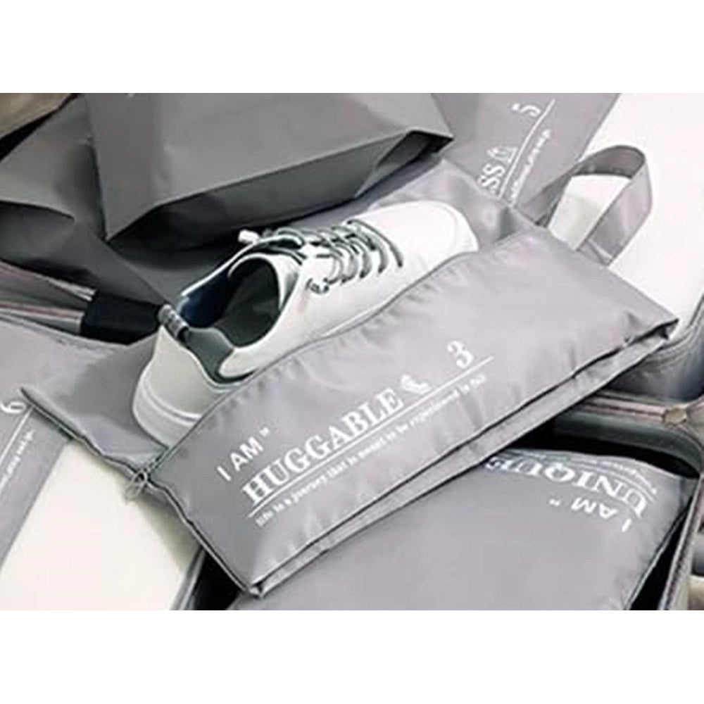 Trade Shop - Organizer Viaggio Casa Borsa Impermeabile Organizzatore Valigia Grigio 38x23x12cm 87711 -