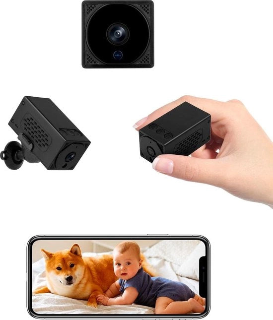 Mini-camera 4K HD wifi 2600 mAh batteria trasmissione in tempo reale app di monitoraggio da smartphone rilevamento movimenti visibilità notturna