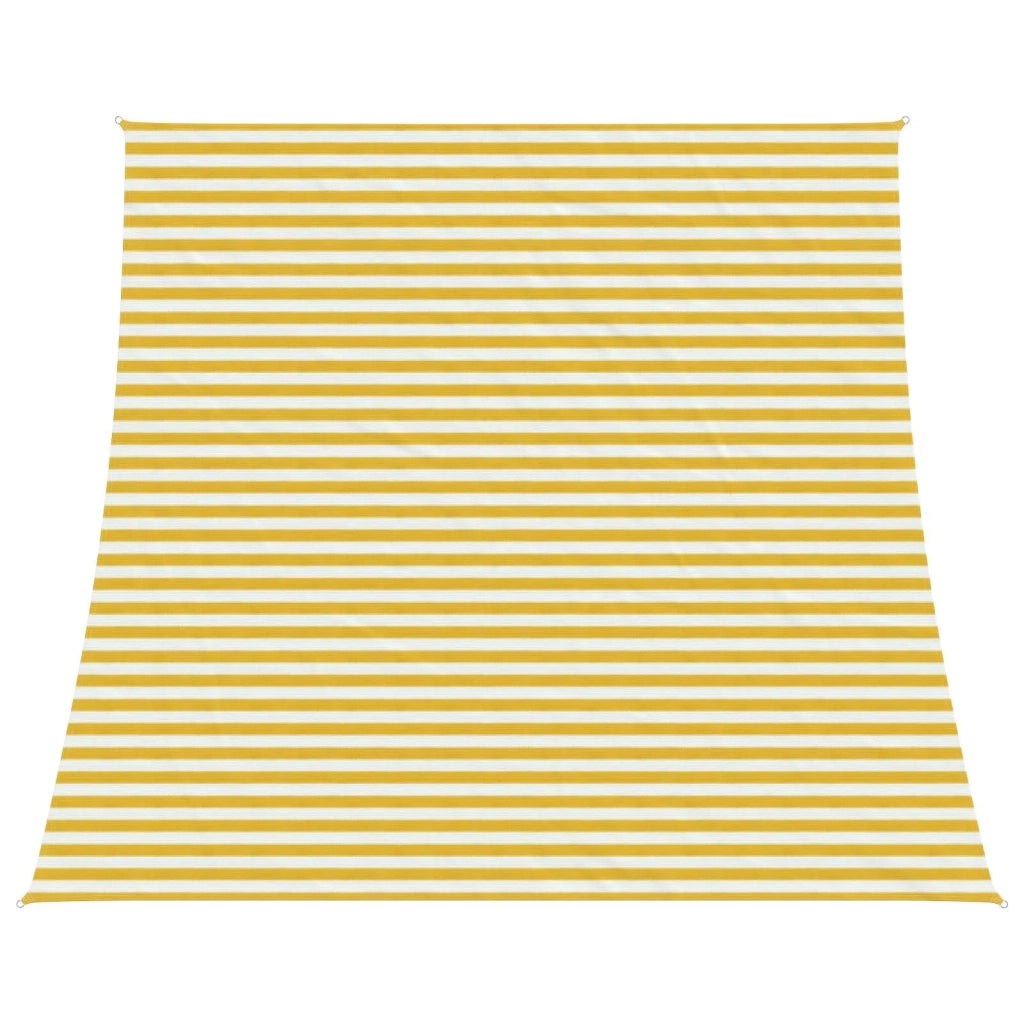 Vela Parasole | Telo Ombra | Vela da ombra Giallo e Bianco 4 / 5 x 4 m HDPE