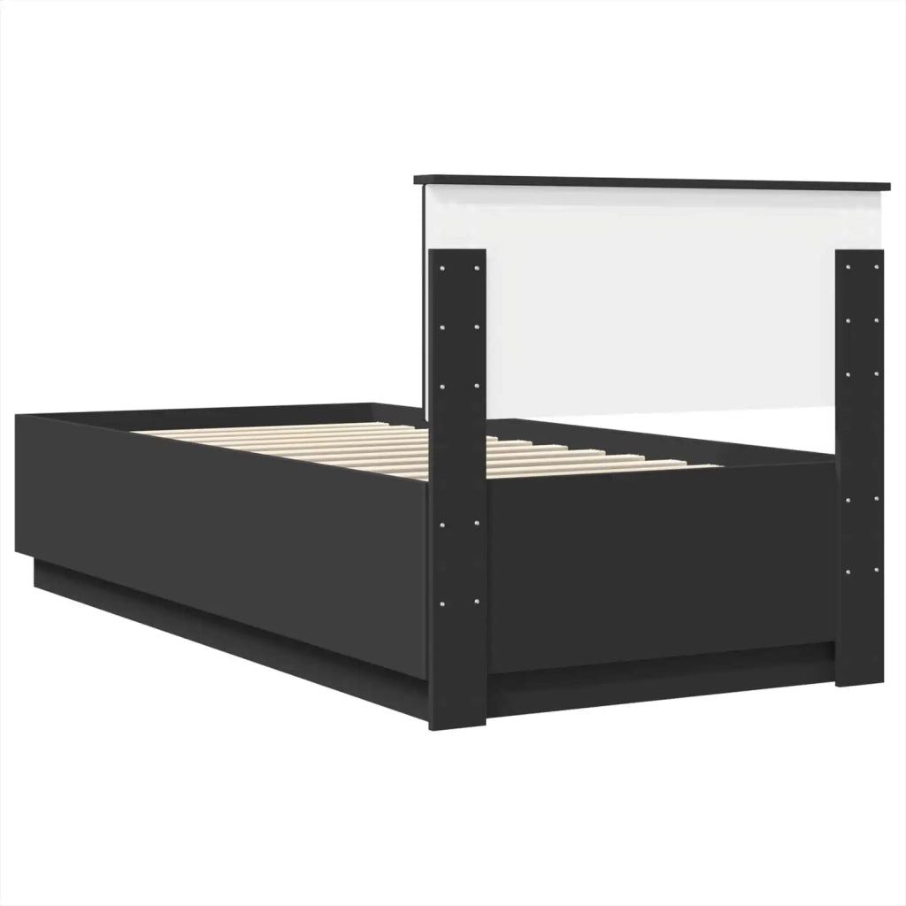 Struttura del letto Nero 90 x 190 cm Legno multistrato