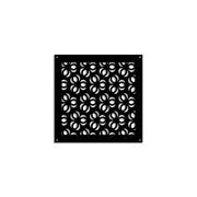 ELLISSE - Pannello in PVC traforato - Parasole Misura: 98x98 cm, Colore: nero