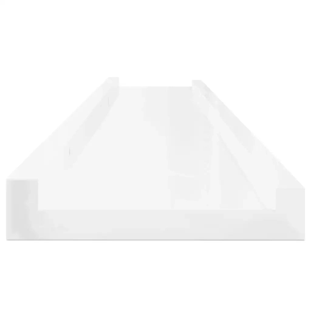 Mensole da Parete 4 pz Bianco Lucido 100x9x3 cm cod mxl 52031