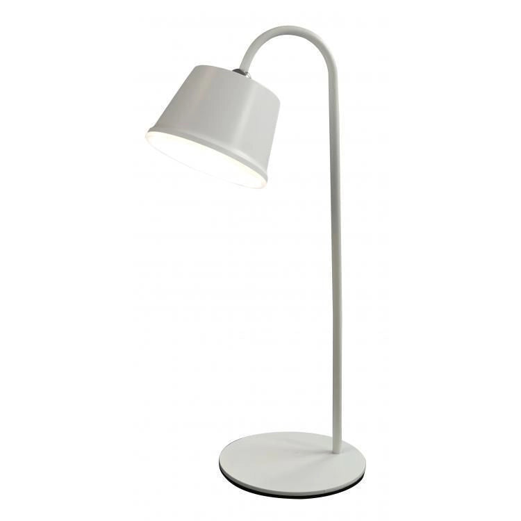 Majestic 120450 WH ALBA Lampada da tavolo LED ricaricabile senza fili con testa magnetica regolabile 360° controllo touch e tre supporti inclusi colore Bianco
