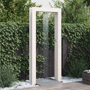 Doccia da esterno 226 cm Legno massello di pino e acciaio inox 886337
