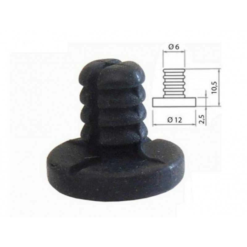 GOMMINO PIEDINO PARACOLPI GRIGLIA GHISA PIANO COTTURA REX ELECTROLUX 12mm - Electrolux Rex Aeg Zoppas