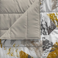 Trapuntino Matrimoniale 100gr con Stampa in Microfibra Urban Giallo