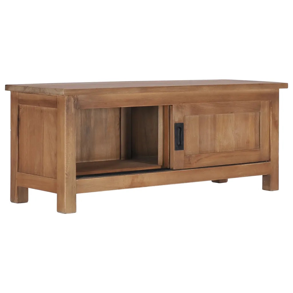 Mobile Porta TV 90x30x35 cm in Legno Massello di Teak cod mxl 33932