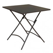 Tavolo Bristol 70x70x72 h cm in Acciaio Taupe Scuro