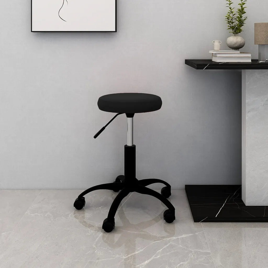 Sedia Girevole da Ufficio Nera in Vellutocod mxl 71394