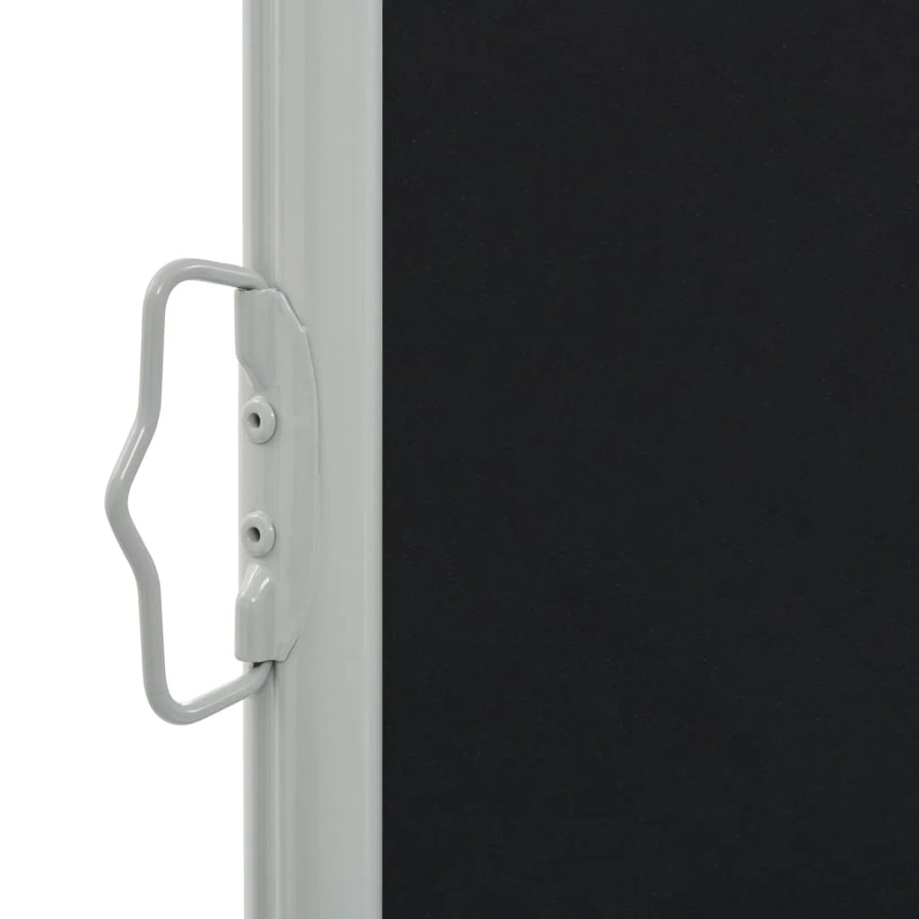 Tenda da sole laterale retrattile/schermo protettivo per patio giardino terrazza balcone 120 x 300 cm nero 02_0007219