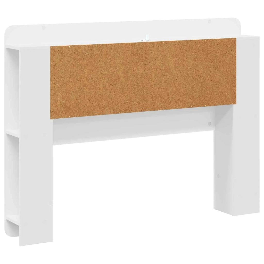 Testata del letto Bianco Lucido Legno ingegnerizzato 8001268