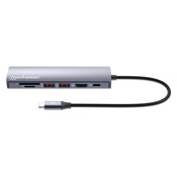 Docking Station USB-C PD 7-in-1 4K Hub Multiporta
