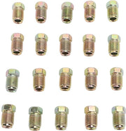 Fittingi a remleiding 20 pezzi - M10x1.0 - Fittingi per tubo di rame antico - per tubo di rame di 3/16 pollici - Fittingi in metallo robusto - Alta resistenza al deterioramento