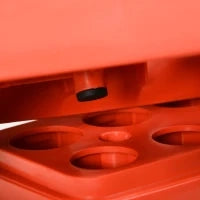 Step Fitness per Aerobica Regolabile su 3 Altezze 10-15-20 cm in Plastica, Nero e Rosso
