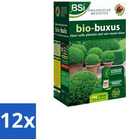Bio Buxus Meststof per Salone - Crescita Salutare e Foglie Profonde - 4 kg (40 m²) - Pacchetto Economico - 12 pezzi