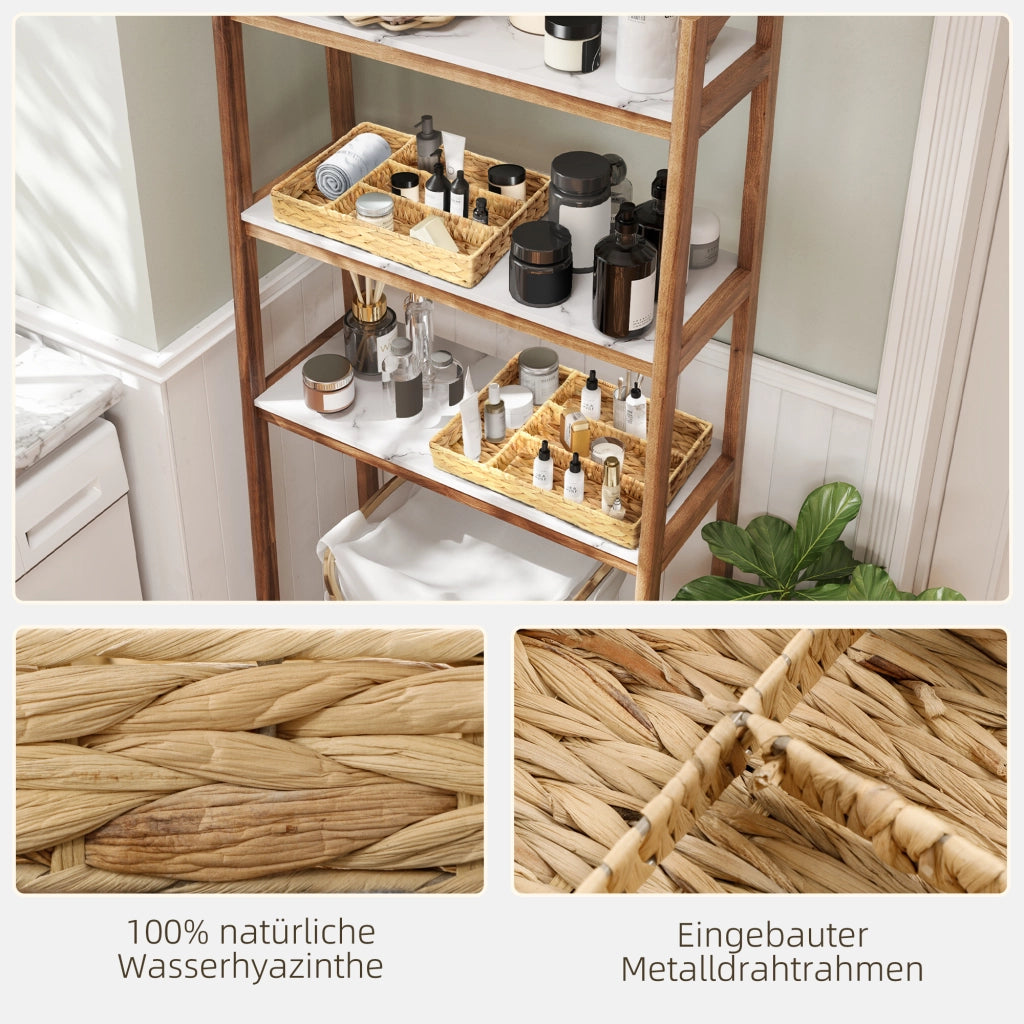 Set 2 Cestini Organizer con Scomparti ¨C Xylo ¨C Tessuto Multiuso per Soggiorno Camera Cucina