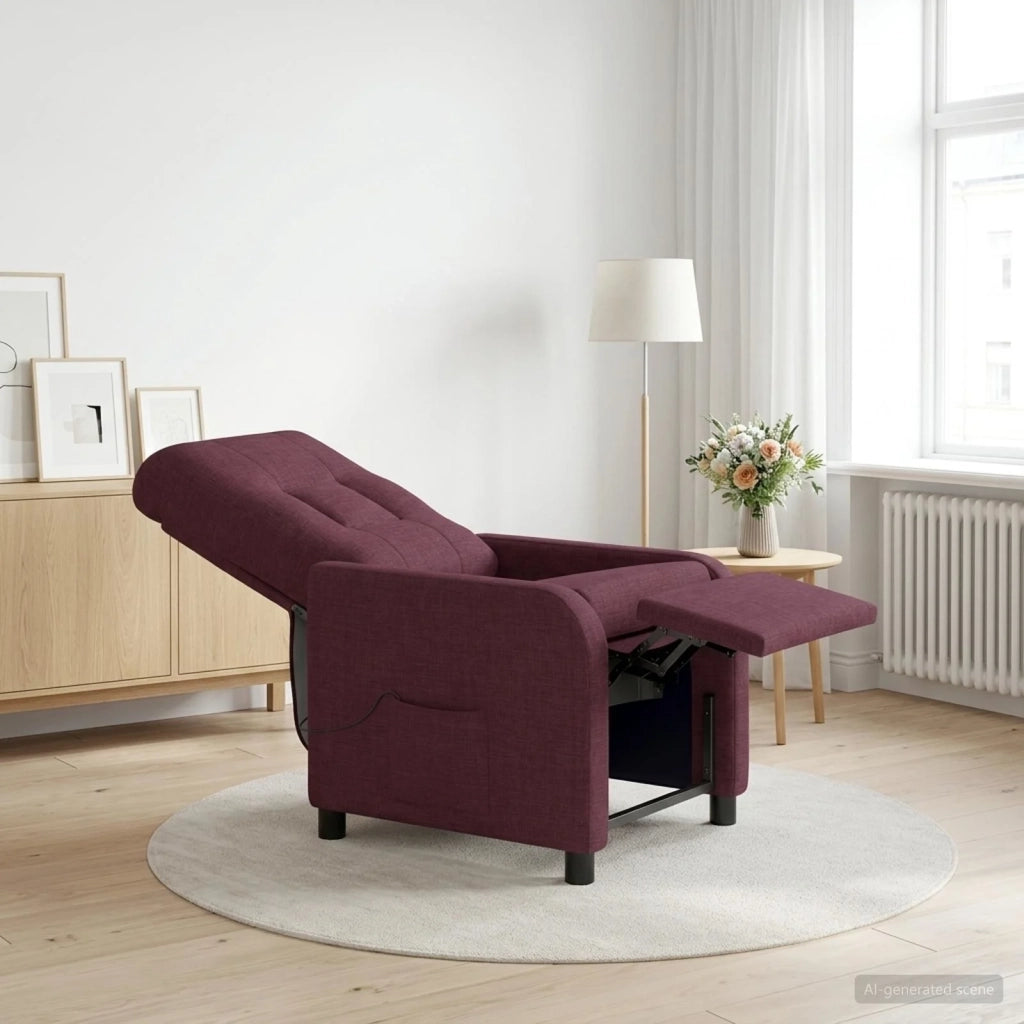 Divano Sedia-Poltrona Massaggiante Viola Tessuto 643078