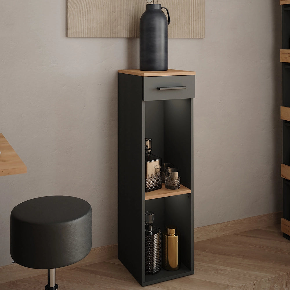 Vicco Portabottiglie Quercia dorata/antracite 30 x 106 cm