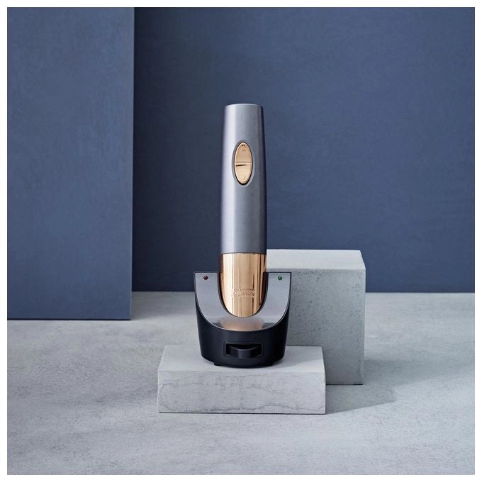 CUISINART CWO50E Apri Vino Automatico Ricaricabile con Docking Station e Tappo Sigillatore Sottovuoto Indicatore LED Batteria colore Nero