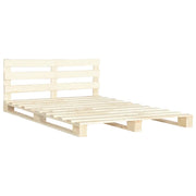 Giroletto in Pallet-Struttura Letto di Legno Massello di Pino 140x200 cm 329646