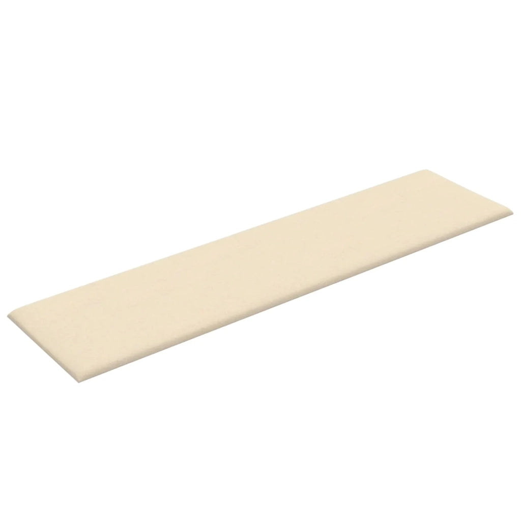 Testiera | Testata da Parete 12 pcs Crema 60 x 15 cm Tessuto